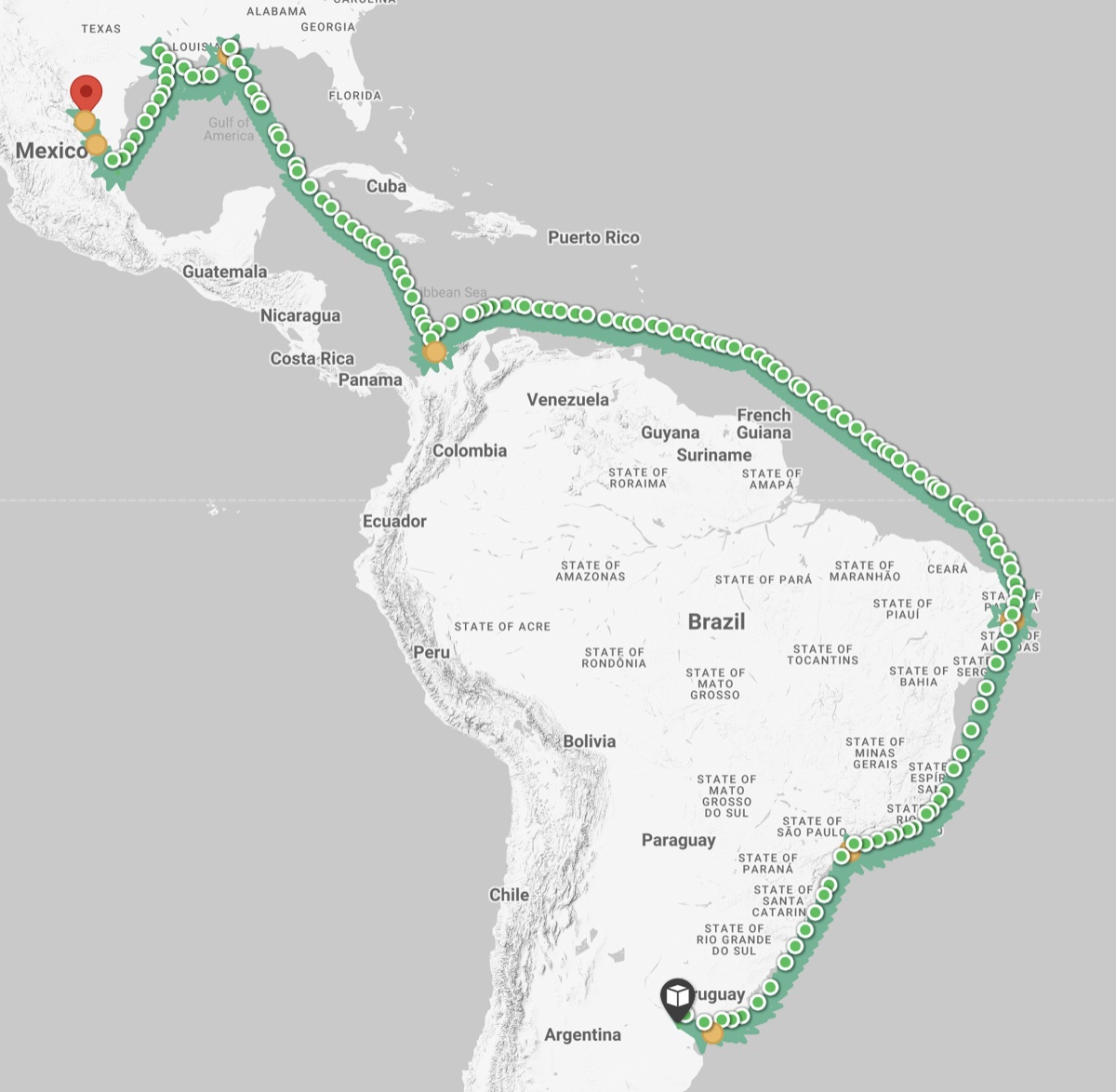 Marítimo y carga oceánica